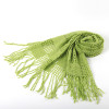 Wholesale Fashionable Scarf In The Spring and Autumn Ms. Hollow Rope Knitting Pastoral Solid Color long Scarf Shawl