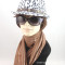Wholesale Autumn And Winter Tide Models In Europe and America Striped Brown Fringed Shawl Scarf The Scarf Scarves Female