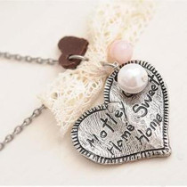 [Free Shipping]The HL27907 Korean edition jewelry bohemian retro name of love long necklace / sweater chain 22g