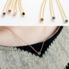 [Free Shipping]HL39007 Korean jewelry the classic wild colorful Douding diamond necklace collarbone chain 5g