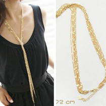 [Free Shipping]HL31407 the Korean jewelry wild multilayer long necklace long paragraph female retro sweater chain 37