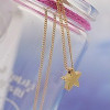 [Free Shipping]HL12707 Korea's foreign trade fashion jewelry wholesale the pentagram necklace female short chain 2012 Hot 5g