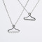 [Free Shipping]HL16907 Korean jewelry rose gold pearl diamond inlaid small hanger short necklace collarbone chain 4g