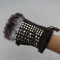 Wholesale 2013 New Winter Warm Square Tight Round Sequin Gloves Fingerless Gloves Star Models ST12056