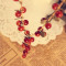 [Free Shipping]HL23307 European and American jewelry choking mouth peppers Thai style sweet cherry long necklace 26g