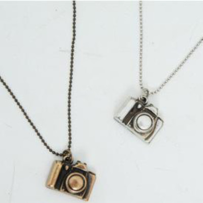 [Free Shipping]HL29607 long section of Korean jewelry retro mini camera necklace sweater chain female 13g