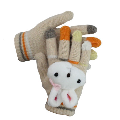 The Winter Ms. Small Rabbit Doll Han Gloves Means Wool Gloves Warm Gloves Wholesale ST12042 Points