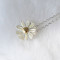 [Free Shipping]The HL22107 Korean exquisite jewelry wholesale sun flower small daisy necklace sweater chain 6g