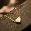 [Free Shipping]HL14407 jewelry sweet lovely short paragraph golden love necklace collarbone chain female 3g