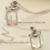 [Free Shipping]HL18607 Korean jewelry wholesale bow pretty transparent small gift package gift box necklace 7g
