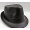 Hat-grade Crystal the PU Material Leather Jazz Hat