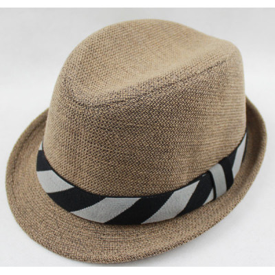 The Genuine Four Seasons Paragraph Natural Linen Material Men And Women Pop High-end Hat
