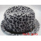 Autumn And Winter Fashion Series Belt Rivets Leopard Plush Male And Female Hat