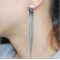 [Free shipping] Color Retention Long Section Of Earrings Long Tassel Earrings Bridal Jewelry Earrings Plated 18K