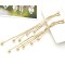 [Free shipping]Color Retention A Cargo Banquet The Nightclubs Wedding Diamond Tassel Dual-use Earrings 18K Gold-plated