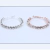 [Free shipping]Color Retention Banquet The Nightclubs Essential Full Drill Large Circle Earrings Ear Circle Plated 18K Gold