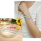 [Free shipping] Bridal Jewelry Celebrity Favorite Flash Diamond Single Row Double Row Of Silver-plated Stretch Bangle