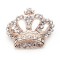 Point Diamond Crown Brooch Collar Pin 3 Colors