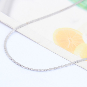 [Free Shipping]jewelry Special Silver 18 inch white balance S plated necklace with chain / factory direct wholesale