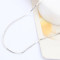 [Free Shipping]Special Silver not plated 18-inch cut octagonal necklace with chain / factory direct wholesale