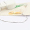 [Free Shipping]Special Silver 16 -inch rhodium-plated round bamboo beads necklace with chain / manufacturers, wholesale