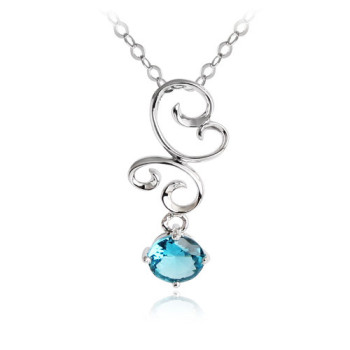 [Free Shipping] with gift box sterling silver necklace - Splendour