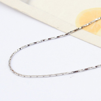 [Free Shipping]jewelry Special Silver 16-inch -plated white half - twisted bamboo necklace with chain / manufacturers direct wholesale