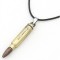 [Free Shipping] Fashion Classic The Bullet necklace Marking RF ready to fire bullets the head leather cord necklace