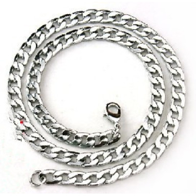 [Free Shipping]Does not fade silver chain stainless steel necklace men necklace titanium steel necklace with chain super handsome