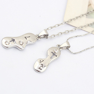 [Free Shipping]Korean Fashion loving Unlimited couple necklace