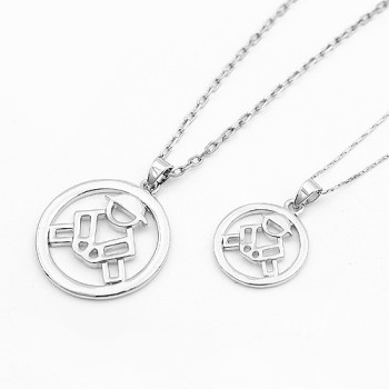[Free Shipping] jewelry] couple bead necklace - hand life