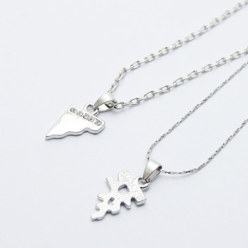 [Free Shipping]jewelry] couple necklace - happiness convention