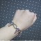 [Free Shipping]The official website of the European and American big asos CR-744 bullet spike rivet punk male and female heavy high-end gold-plated bracelet