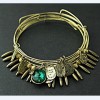 [Free Shipping]Choke a small pepper multilayer bracelet emerald bangle bracelet multi-element 5 sets of big European and American