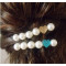 Multiple Colors Beautiful Peach Heart Pearl Spring Hairpin