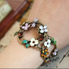 [Free Shipping]Korean jewelry jewelry mixed batch series flower lady bracelet