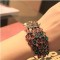 [Free Shipping]European and American luxury colorful crystal peacock bracelet bohemian seaside wind dazzling fancy color bracelet