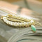[Free Shipping]Promotional jewelry manufacturers new choke a small pepper multilayer pearl bracelet gold