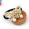 Exquisite Ladies Pearl Butterfly Hair Rope