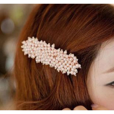 multicolor small broken rice beads hairpin 5 color optional
