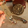 CR-681 retro jewelry Acacia comb retro hollow drop of oil butterfly dragonfly diamond comb