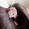 Fashion Shines Over Drilling Primary Five Leaves And Flowers Of The Hair Rope 2 Colors