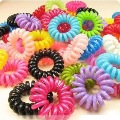 CR-391 Multicolor Candy-colored Telephone Line Hair Rope