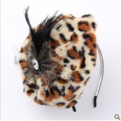 CR-440 fashion the leopard warm winter pressure hair hoop