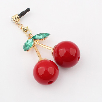 [Free Shipping] Beautiful  Red Cherry dust plug