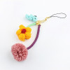 [Free Shipping] Flower mobile phone pendant - Winnie the flowers in the hair bulb