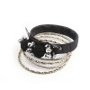 [Free Shipping] Fashion Multilayer Happiness Hair Ball Bracelet Two-color
