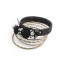 [Free Shipping] Fashion Multilayer Happiness Hair Ball Bracelet Two-color