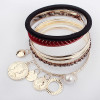 [Free Shipping] Fashion Personality Multilayer Lady Bracelet Tri-color