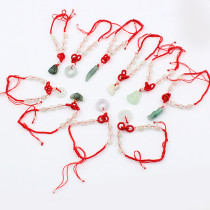 [Free Shipping] Fashion wild red string small gifts jade bracelet (a pack of 10, random)